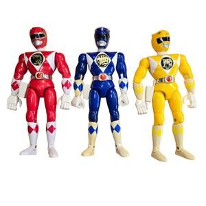 Vintage 1993 Retro Set of 3 Power Ranger Action Figures